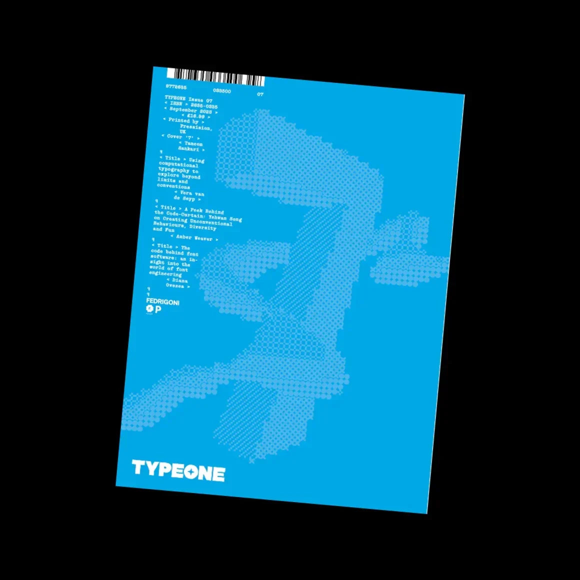 TYPEONE magazine - numéro 7 – article du blog Bon Oeil magazines